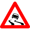 A31: Slippery road