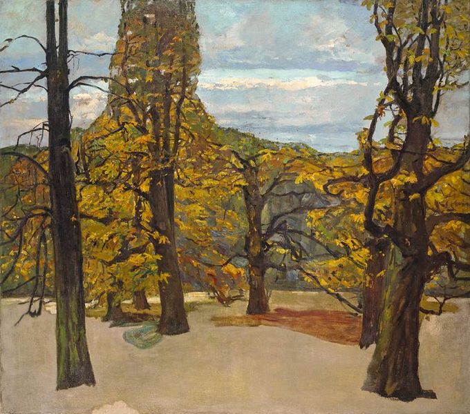 File:Adolf Hölzel Herbstliche Parklandschaft (Untere Anlagen) c1906.jpg