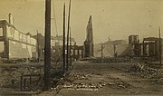 Thumbnail for File:Aftermath of the fire of June 6, 1889, looking north on 1st Ave S at Yesler toward the ruins of the Yesler-Leary Building (BOYD+BRAAS 91).jpg