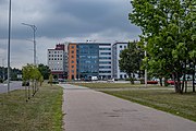 English: Akademika Kupreviča street. Minsk, Belarus Беларуская: Вуліца акадэміка Купрэвіча. Мінск, Беларусь Русский: Улица академика Купревича. Минск, Беларусь