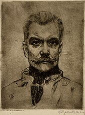 Self-portrait, 1893, drypoint