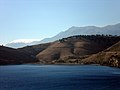 English: Albania, Porto Palermo, view from castle Polski: Porto Palermo w Albanii nad Morzem Jońskim, widok z zamku