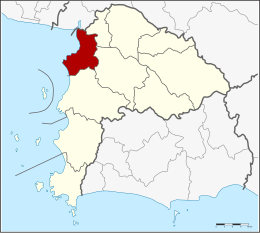 District de Mueang Chonburi - Carte