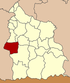 Amplasarea districtului în provincia Sisaket