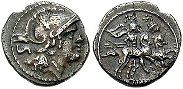 Münzen aus Silber aus der römischen Zeit
