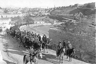 Corps chamelier arabe sous commandement ottoman, 1916