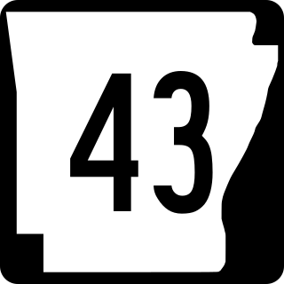 <span class="mw-page-title-main">Arkansas Highway 43</span> State highway in Arkansas, United States