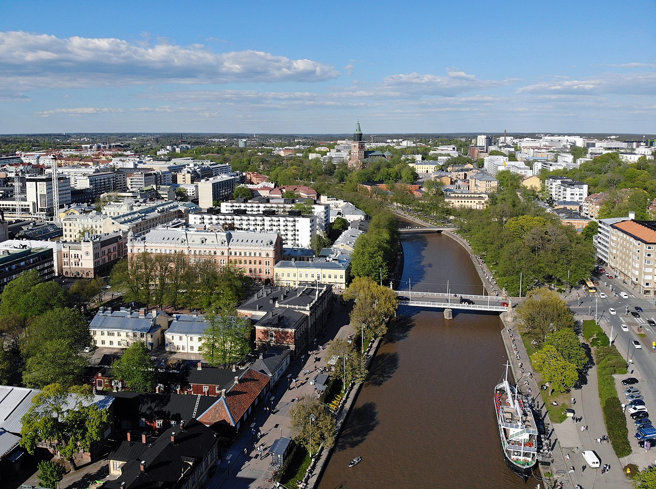 Aura River in central Turku