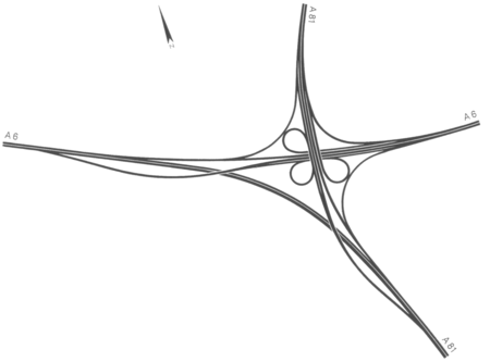 Autobahnkreuz Weinsberg Plan