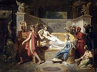 Félix Auvray (1800–1833): Alcibíades con las cortesanas (1833)