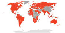 Map of global availability of Google Play Music