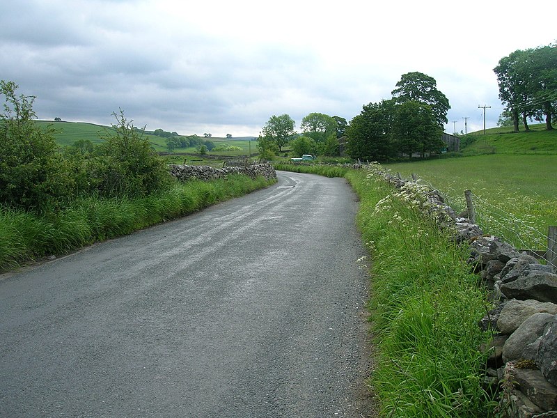 File:B6160 towards Burnsall - geograph.org.uk - 2465680.jpg