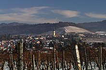 Ballrechten-Dottingen, der Fohrenberg im Hintergrund