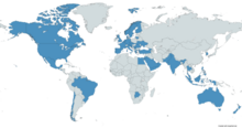 A map with Barrett M82 users in blue Barrett M82 Users.png