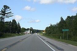 The sign for Bay Shore on US 31