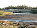 Bayou St. John, looking from bridge near Lake Pontchartrain end inland to the floodgate structure.