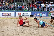 Deutsch: Beachhandball Europameisterschaften 2019 (Beach handball Euro); Tag 6: 7. Juli 2019 – Männerfinale, Dänemark-Norwegen 2:0 (25:18, 19:16) English: Beach handball Euro; Day 6: 7 July 2019 – Men's Final – Denmark-Norway 2:0 (25:18, 19:16)