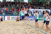 Deutsch: Beachhandball Europameisterschaften 2019 (Beach handball Euro); Tag 6: 7. Juli 2019 – Männerfinale, Dänemark-Norwegen 2:0 (25:18, 19:16) English: Beach handball Euro; Day 6: 7 July 2019 – Men's Final – Denmark-Norway 2:0 (25:18, 19:16)