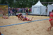 Deutsch: Beachhandball bei den Olympischen Jugendspielen 2018; Tag 5, 10. November 2018; Mädchen, Platzierungsrunde - Amerikanisch-Samoa-Türkei 0:2 English: Beach handball at the 2018 Summer Youth Olympics at 11 October 2018 – Girls Consolation Round – American Samoa-Turkey 0:2