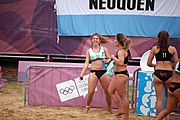 Deutsch: Beachhandball bei den Olympischen Jugendspielen 2018; Tag 6, 12. Oktober 2018; Mädchen, Hauptrundenspiel – Chinesisch Taipei (Taiwan)-Paraguay 0:2 English: Beach handball at the 2018 Summer Youth Olympics at 12 October 2018 – Girls Main Round – Chinese Taipei (Taiwan)-Paraguay 0:2