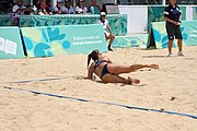 Deutsch: Beachvolleyball bei den Olympischen Jugendspielen 2018; Tag 11, 17. Oktober 2018; Mädchen, Finale – Italien (Claudia Scampoli & Nicol Bertozzi)- Russland (Maria Woronina & Maria Botscharow) 0:2 (19–21/19–21) English: Beach volleyball at the 2018 Summer Youth Olympics at 17 October 2018 – Girls Final – Italy (Claudia Scampoli & Nicol Bertozzi) - Russia (Maria Voronina & Maria Bocharova) 0:2 (19–21/19–21)