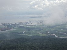 View of Bangladesh plains from Cherrapunji