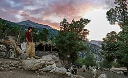 Landscape in the village of Biabeh