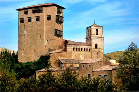 Castle of Biel: Hypothetical virtual reconstruction of the hoardings. Biel castle cadalsos.png