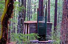 2007 photograph of the Bigfoot trap within the Rogue River-Siskiyou National Forest. Bigfoot trap.jpg