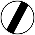 21a: End of All Speed and Passing Limits
