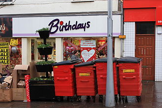 Birthdays store in Ireland Birthdays, Omagh, January 2010.JPG