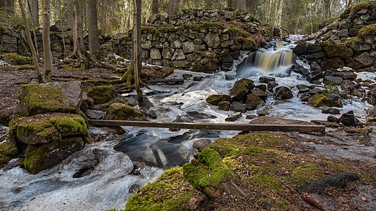 Ruins of Bjurfors brass foundry, Sweden