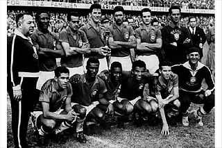 منتخب البرازيل صاحب صدارة المنتخبات في تاريخ كأس العالم، الصورة مُلتقطة عام 1958.