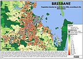 Brisbane population density Brisbane density.jpg