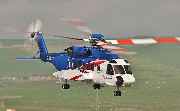 A Sikorsky S-92 from Bristow Helicopters