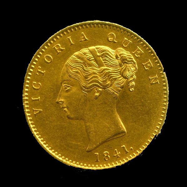 File:British East India1 Mohur 1841 Gold UNC-BU Rare.jpg