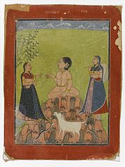 A Ragamala series painting based on Malkauns Raga, c. 1735 Brooklyn Museum - Malkos Raga.jpg