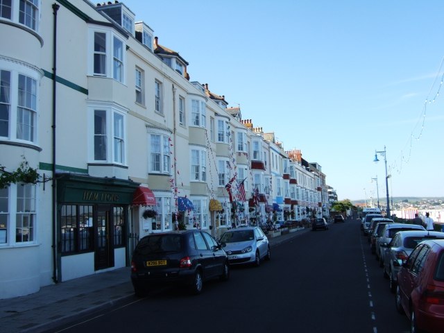 Buildings of shops, hotels, and residences are prevalent forms of property