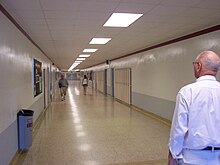 Corridor and lockers (2006) CAN-Ont-Wallaceburg-WDSS corridor 2006.jpg