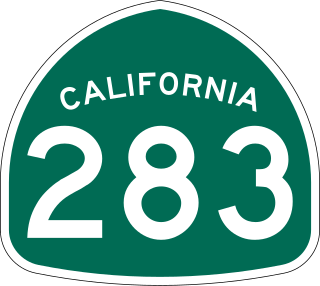 <span class="mw-page-title-main">California State Route 283</span> Highway in California