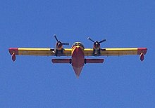 Head-on view of a Hellenic Air Force CL-215, 2007 Canadair CL-215 Hellenic AF2.jpg