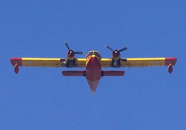 Head-on view of a Hellenic Air Force CL-215, 2007