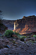 Windgate Sandstone cliffs in Canyonlands National Park