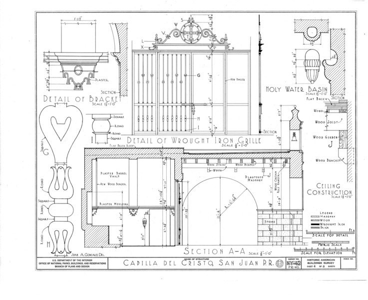 File:Capilla del Cristo, Cristo and Tetuan Streets, San Juan, San Juan Municipio, PR HABS PR,7-SAJU,2- (sheet 4 of 8).png