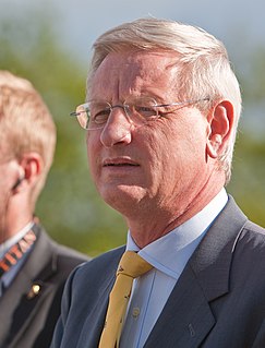 Carl Bildt Swedish politician, prime minister between 1991-1994, foreign minister between 2006-2014