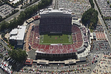 Carter–Finley Stadium, home football stadium for the NC State Wolfpack football team