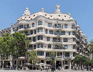 Casa Milà Building in Barcelona, Spain