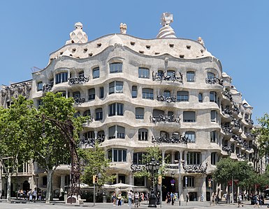 Casa Milà by Antoni Gaudí (1906–1912)[111]