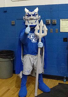Mascot of the Central Connecticut State University athletic teams Central Connecticut Blue Devils Mascot.jpg