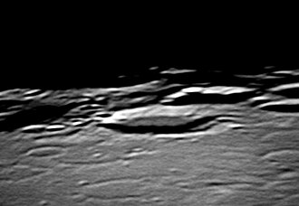 Cleostratus (center) in a telescopic photograph Cleostratus-lunarcrater.jpg